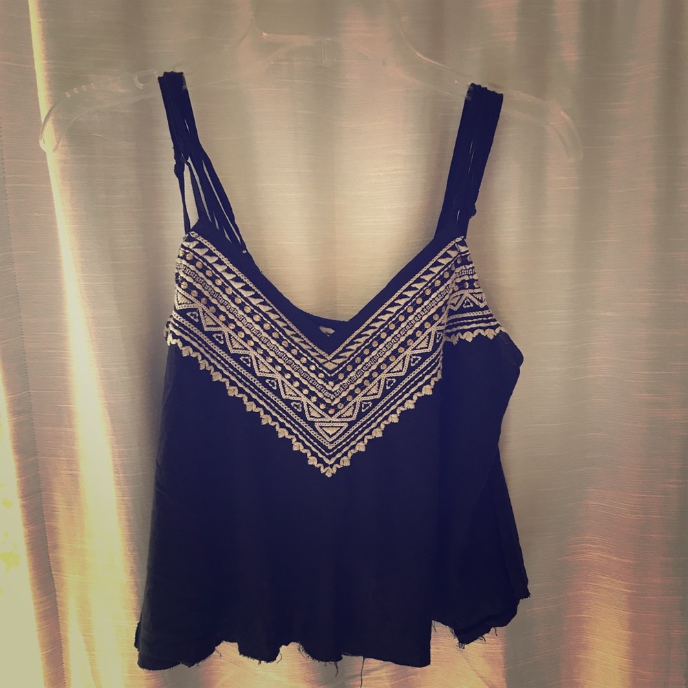 American eagle tank/crop top black Medium